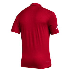 Back of red polo