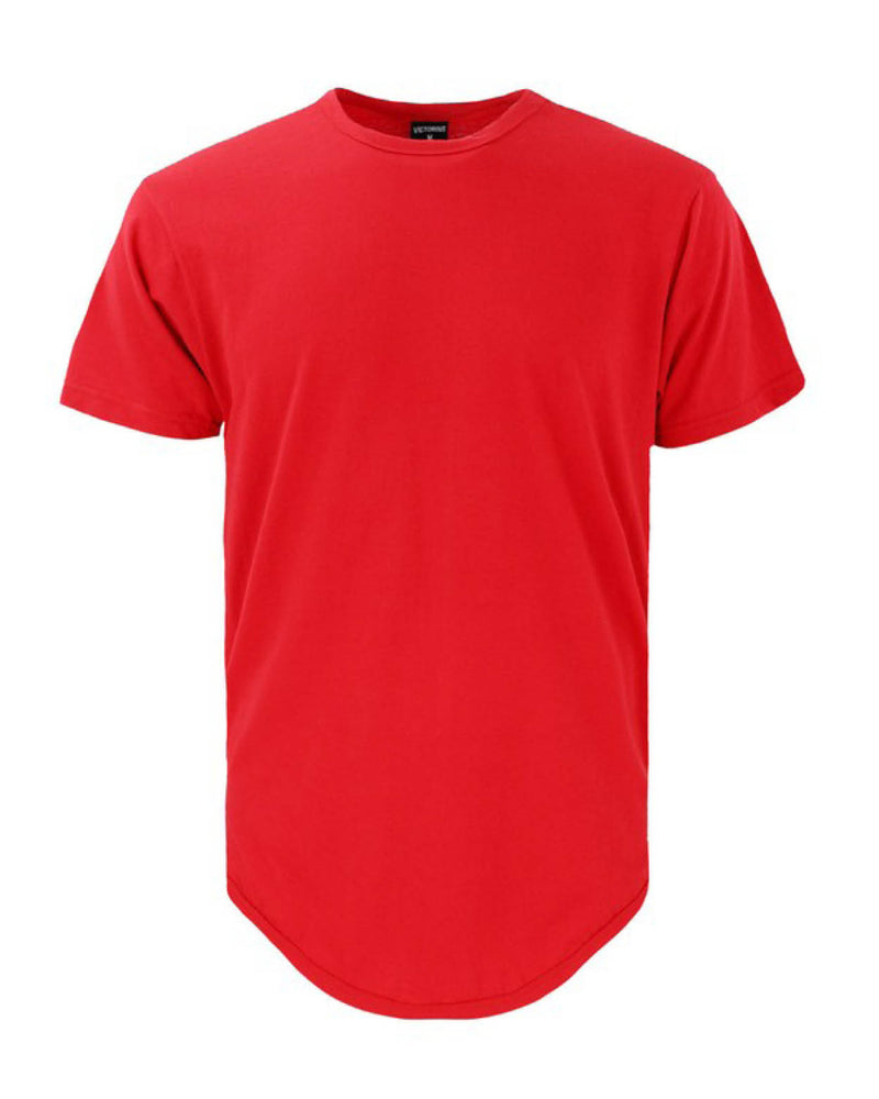 Men's Longer Short Sleeve, Round Neck Teeshirt