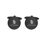 Black cuff links with SD logo