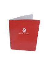 Red USD Folders with White Printed Logo
