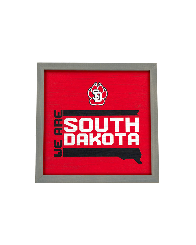
                
                    Load image into Gallery viewer, 12x12 Red Wooden Sign with We are South Dakota 
                
            