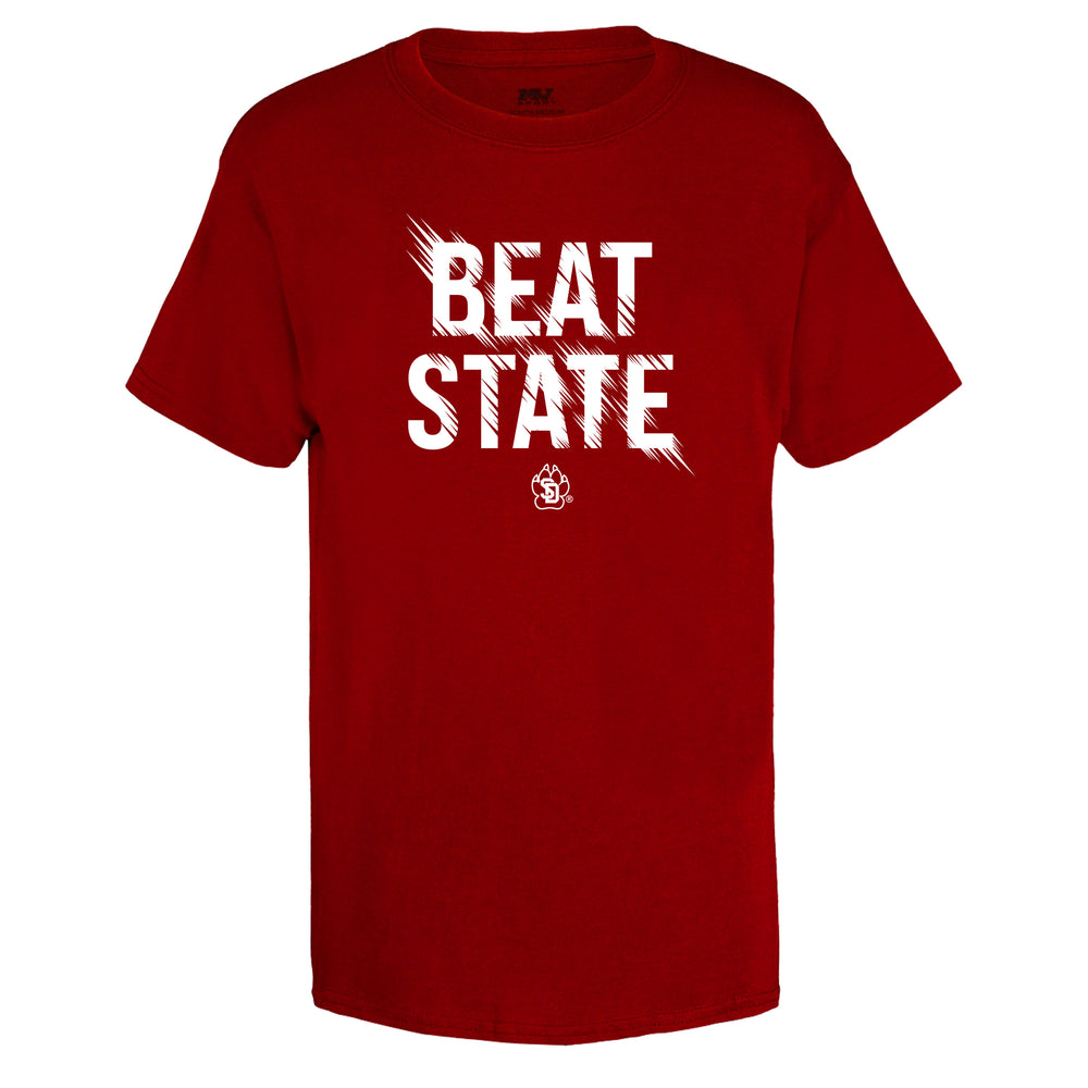 
                
                    Load image into Gallery viewer, Youth Red Short Sleeve Beat State Tee
                
            