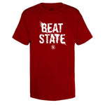 Youth Red Short Sleeve Beat State Tee