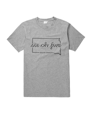 Gray short sleeve with black 605 lettering