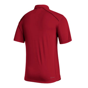 
                
                    Load image into Gallery viewer, Back of red Adidas polo
                
            