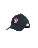 Black Adidas hat with SD Paw logo on front and white Adidas logo on side