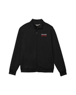 Black full-zip jacket with 'SOUTH DAKOTA COYOTES' in white and red on upper left chest. 