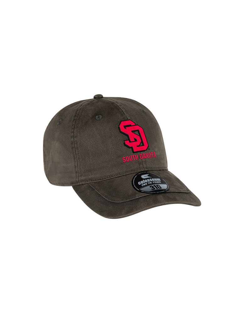 Gray hat with red SD logo and South Dakota lettering