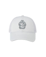 Gray unisex mesh hat with SD Paw logo on front