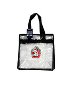 Red Bag Strap with Clear Purse Go Yotes