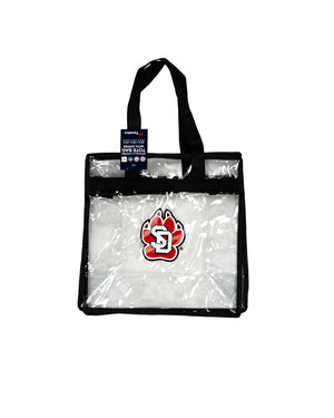 Clear tote bag with SD paw 