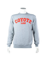 Athletic gray gray with red text across chest, 'COYOTE LAW.'