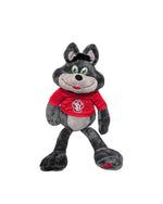 Plush Charlie Coyote 14 inches wearing a red SD paw logo shirt.