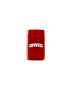 
                
                    Load image into Gallery viewer, Red coolie with Coyotes in white lettering
                
            