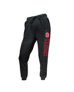 Black Nike women's joggers with SD logo and red, 'COYOTES,' down upper left leg.