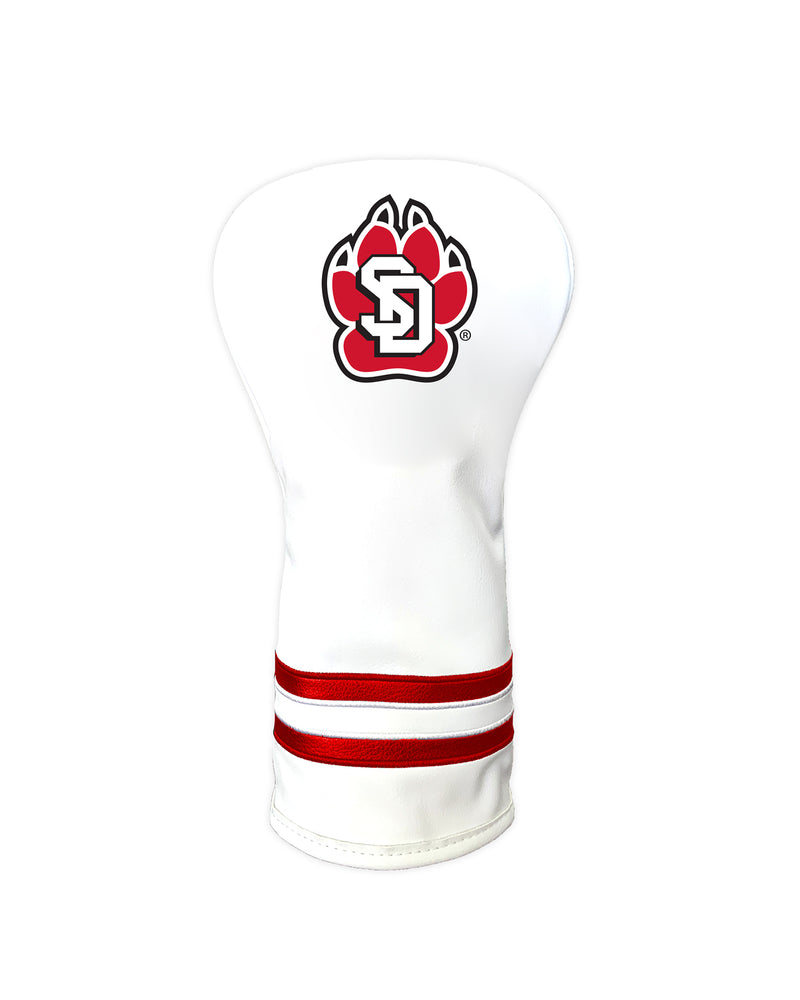 White driver cover with two red stripes and large SD Paw logo.