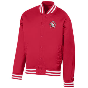 Champion bomber jacket red best sale