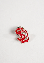 Post Red SD Lapel Pin