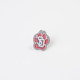 Red SD Paw Lapel Pin with Post