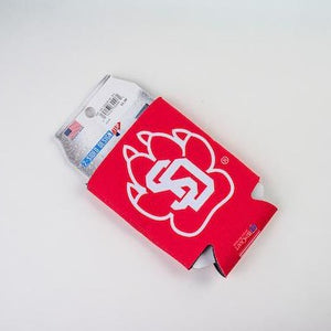 12 oz Red SD Paw Can Koozie