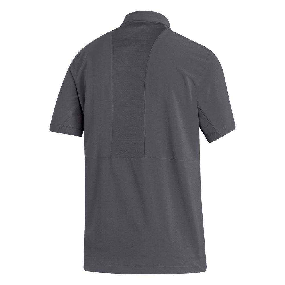 
                
                    Load image into Gallery viewer, Back of gray Adidas Men&amp;#39;s Stadium Coaches Polo
                
            