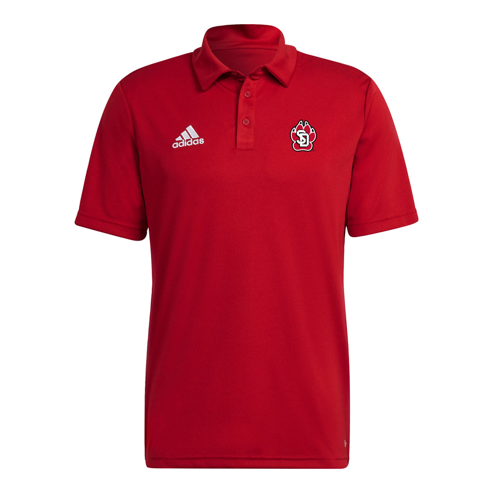 Adidas Men's Red Recycled Poly Polo