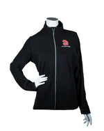 Black full zip jacket with USD Medicine logo on the upper left chest