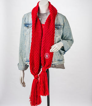 Bundle Up Red Scarf SD Paw