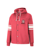 Colosseum Women's Red Snap Jacket with Hood