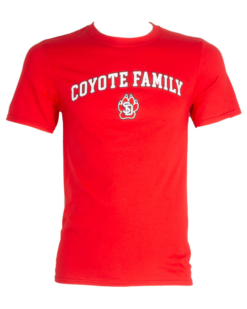 
                
                    Load image into Gallery viewer, University of South Dakota Family Red Tee
                
            