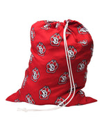 Red laundry bag with SD paw logo 