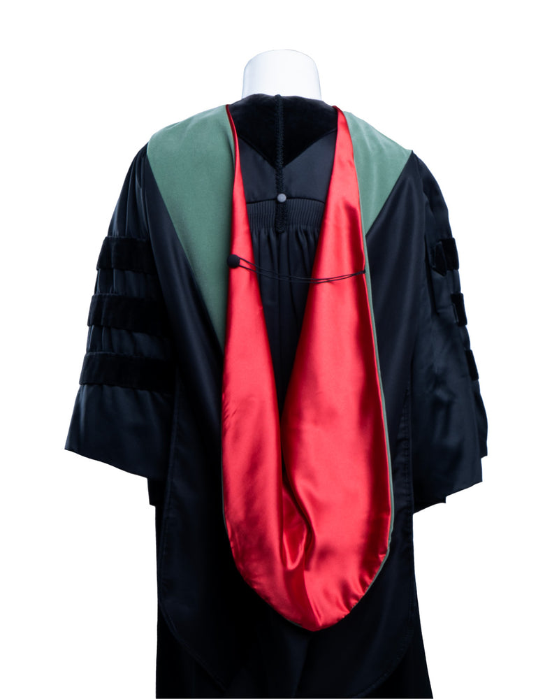 
                
                    Load image into Gallery viewer, Sage colored Doctoral hood 
                
            