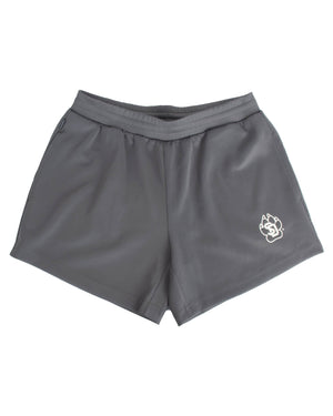 Gray Authentic Shorts with white SD paw