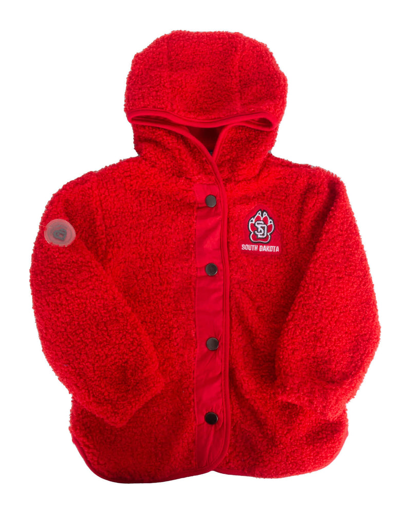 Colosseum Toddler Red Sherpa Red Jacket