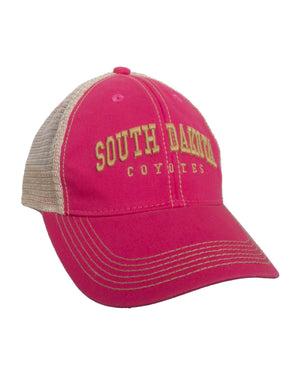 
                
                    Load image into Gallery viewer, Legacy Girl&amp;#39;s Dark Pink Trucker South Dakota Coyotes
                
            