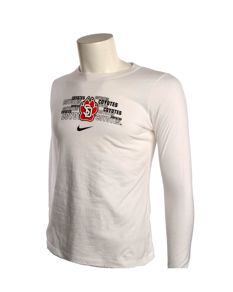 
                
                    Load image into Gallery viewer, White long sleeve with SD paw and Nike Logo
                
            