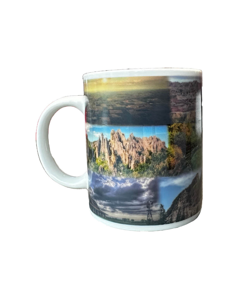 Color changing mug with South Dakota landscape