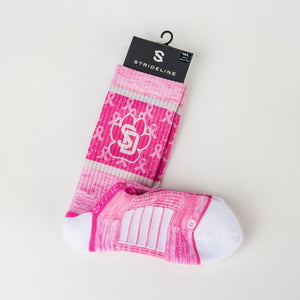 
                
                    Load image into Gallery viewer, Pink Sock Crew Sd Paw
                
            