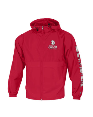 
                
                    Load image into Gallery viewer, Red Champion Full Zip Light Weight Jacket
                
            