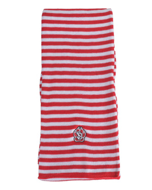 Logo Fit Unisex Multi Stripe Scarf Red/White Scarf