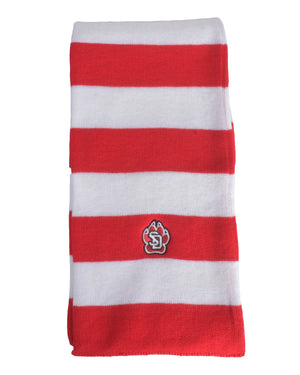 Logo Fit Unisex Knit Rugby Striped Scarf