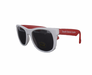 
                
                    Load image into Gallery viewer, White and red sunglasses
                
            