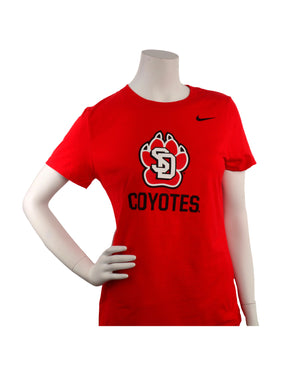 
                
                    Load image into Gallery viewer, Red tee with SD paw and black Coyotes lettering
                
            