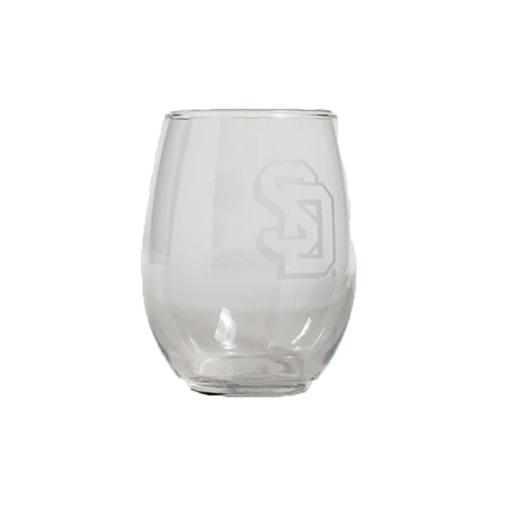 Wine Glass with steamless SD logo 