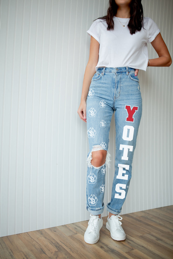 USD jeans with SD prints