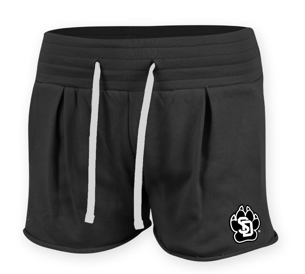 Women's Black Fashion Short with SD Paw