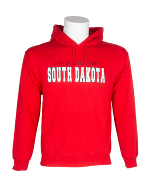 
                
                    Load image into Gallery viewer, University of South Dakota Fleece Hoodie Red
                
            