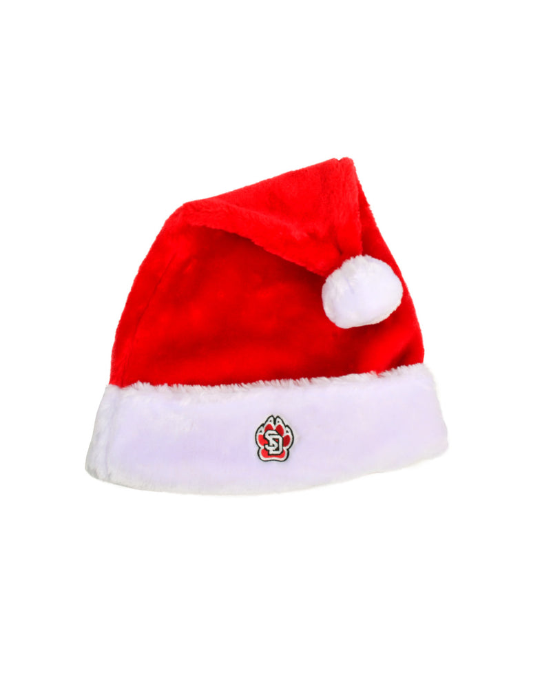 
                
                    Load image into Gallery viewer, Velvet Santa Hat with SD Paw logo
                
            