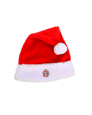 
                
                    Load image into Gallery viewer, Velvet Santa Hat with SD Paw logo
                
            