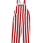 Red and white striped bibs